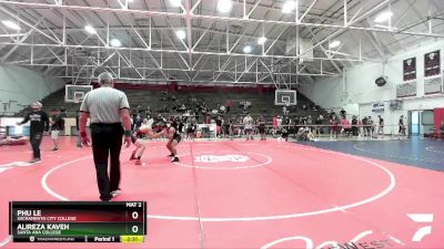 149 lbs 1st Place Match - Phu Le, Sacramento City College vs Alireza Kaveh, Santa Ana College