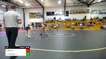 174 lbs Semifinal - Jeff Dunasky, Marian University (IN) vs Tj Rhamy, Heidelberg