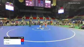 100 lbs Consi Of 8 #2 - Kaiden Triche, Louisiana vs Jaymz Young, Illinois