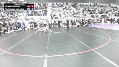 55 kg Quarters - Jenna Anderson, Vision Wrestling vs Alexandra Waitsman, The Nest Wrestling Club