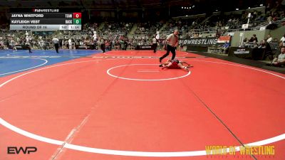 68 lbs Round Of 16 - Jayna Whitford, TEAM PRIDE ACADEMY vs Kayleigh Vest, Backyard Brawlers Midwest