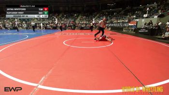68 lbs Round Of 16 - Jayna Whitford, TEAM PRIDE ACADEMY vs Kayleigh Vest, Backyard Brawlers Midwest