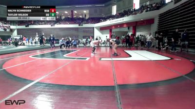 130 lbs Rr Rnd 2 - Halyn Schneider, Wyandotte HS Girls vs Taylor Wilson, Bartlesville High School Girls