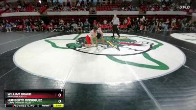 126 lbs Round 1 (16 Team) - William Braud, Dallas Wilson vs Humberto Rodriguez, Comal Smithson Valley