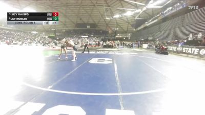 Girls 3A 120 lbs Cons. Round 4 - Lily Robles, Peninsula (Girls) vs Lucy Dalseg, Everett (Girls)