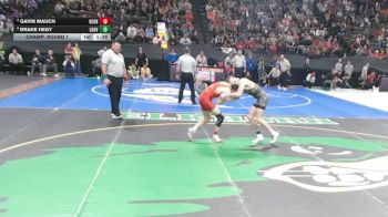 Champ. Round 1 - Drake Hegy, Logan View vs Gavin Mauch, Boone Central