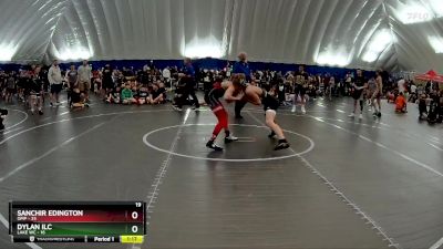 120 lbs Round 7 (8 Team) - Dylan Ilc, Lake WC vs Sanchir Edington, OMP