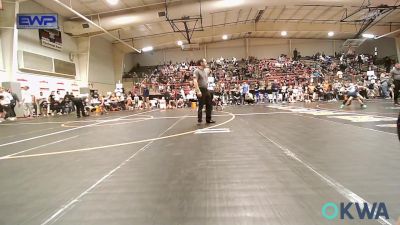 55 lbs Round Of 16 - Lincoln Lamho, Wagoner Takedown Club vs Sawyer Simpson, Salina Wrestling Club