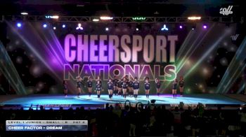 Cheer Factor - DREAM [2026 L1 Junior - Small - B Day 2] 2026 CHEERSPORT National All Star Cheerleading Championship