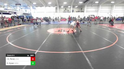 91 lbs Consi Of 4 - Gabriel Perez, Londonderry vs Dominic Kyser, Wrestlers Way