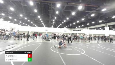 130 lbs 3rd Place - Kaeden Orians, Gold Rush Wrestling vs Jacob Cuevas, Central Coast Most Wanted