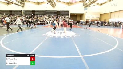 184-H lbs Round Of 32 - Ethan Titcombe, . vs Ethan Koloski, Delaware Valley