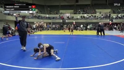 55 lbs Quarterfinal - Dax Luft, Simley Wrestling vs Maddox Knish, WEM/JWP