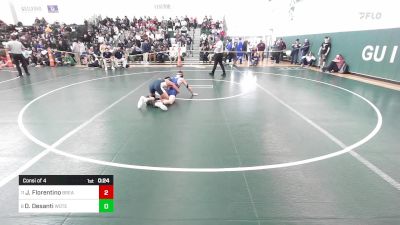 120 lbs Consi Of 4 - Juan Florentino, Bristol Eastern vs Dylan Desanti, Wolcott Tech*