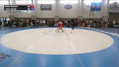 105-110 lbs Cons. Quarters - Danna Miranda, Star Valley vs Riley Meyer, Diamondville Wrestling Club