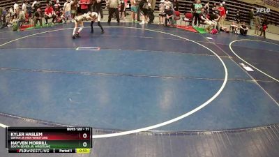 71 lbs Semifinal - Hayven Morrill, South Sevier Jr. Wrestling vs Kyler Haslem, Uintah Jr High Wrestling