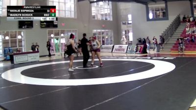 207 lbs Cons. Round 2 - Natalie Espinoza, Schreiner University vs Madilyn Schuck, Minot State