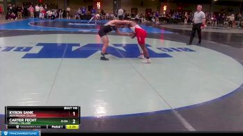 141 lbs Cons. Round 1 - Kyron Sank, Huntingdon College vs Carter Fecht, Cornell College