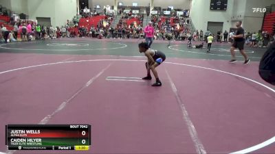 75 lbs Quarterfinal - Justin Wells, Alpha Elite vs Caiden Hilyer, Tiger Elite Wrestling