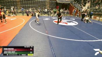 59 lbs Semifinal - Zion Enciso, Casper Wrestling Club vs Greysen Seim, Douglas Wrestling Club
