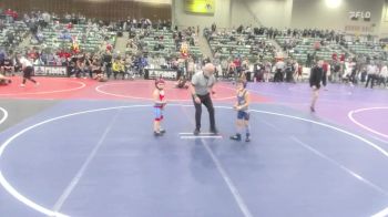 52 lbs Round Of 32 - Kinsley Kershner, Buckaroo WC vs Vincenzo Dipasqua, Ramona Dawg Pound