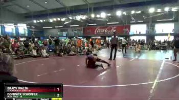 95 lbs 2nd Wrestleback (16 Team) - Brady Walsh, Stronghold - Gold vs Dominick Schopfer, NOLA Gold