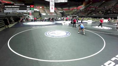 130 lbs Semis - Allyson Brunolli, Martin Luther King High School Wrestling vs Micaiah Cortez, Daniel Cormier Wrestling Club