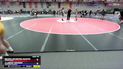 180 lbs Cons. Round 1 - Selena Sifuentes Shaffer, Sacred Heart vs Clarissa Wangen, Northern Michigan