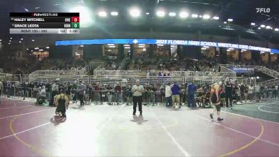 190 lbs Champ. Round 1 - Haley Mitchell, Oviedo vs Grace Leota, Hernando