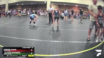 92 lbs Round 2 - Jackson Newberry, Rural Retreat vs Porter Adams, Unattached