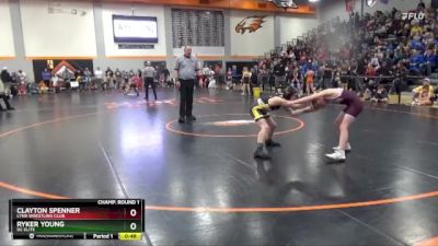 82 lbs Champ. Round 1 - Ryker Young, DC Elite vs Clayton Spenner, Lynx Wrestling Club