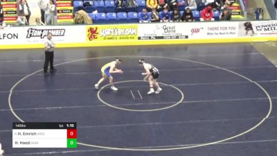 140 lbs Round Of 64 - Hunter Emrich, Greenville vs Haydan Hood, Derry