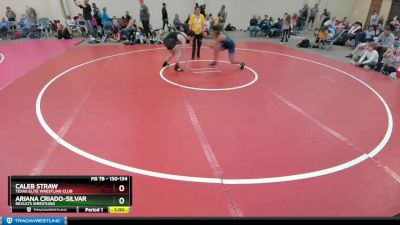 130-134 lbs Round 1 - Caleb Straw, Texas Elite Wrestling Club vs Ariana Criado-Silvar, ReZults Wrestling