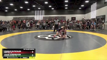 85 lbs Placement Matches (8 Team) - Charlie Mutschler, Rebellion vs Chase Karenbauer, Minions Black (GA)