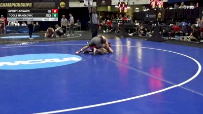 149 lbs Champ. Round 1 - Avery Leonard, SUNY Oneonta vs Cole Handlovic, Stevens