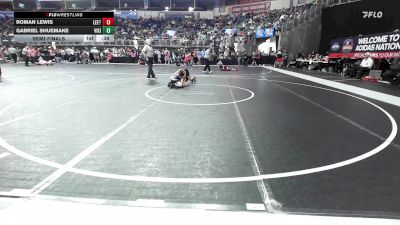 85 lbs Semifinal - Roman Lewis, Lee?s Summit North Broncos vs Gabriel Shuemake, Viking Wrestling Club