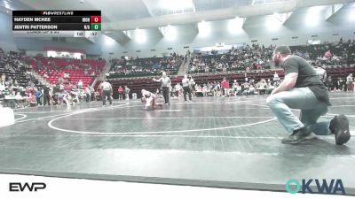 73 lbs Consi Of 8 #2 - Hayden McKee, IRONMEN Wrestling Club vs Jentri Patterson, N/A