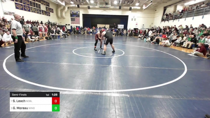 Sean Leach 285 lbs Semifinal - Sean Leach, Noble vs Griffin Moreau, Windham/GNG ...