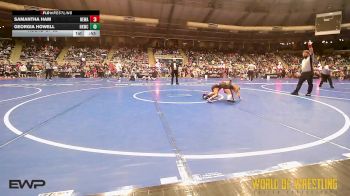 55 lbs Round Of 32 - Samantha Ham, Nebraska Wrestling Academy vs Georgia Howell, Henryetta Knights Wrestling Club