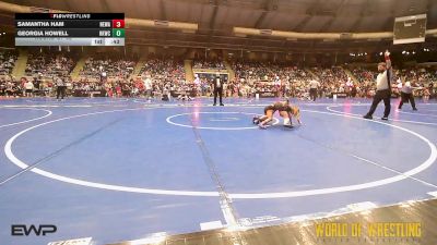 55 lbs Round Of 32 - Samantha Ham, Nebraska Wrestling Academy vs Georgia Howell, Henryetta Knights Wrestling Club