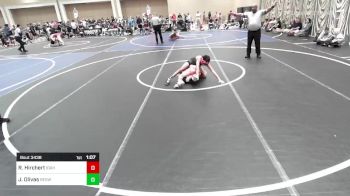 95 lbs Semifinal - Ryan Hirchert, Idaho Gold vs Jay Olivas, Redwave Wrestling