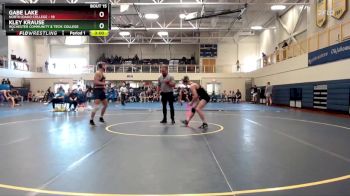 165 lbs Round 5 (6 Team) - Gabe Lake, North Idaho College vs Kley Krause, Rochester Community & Tech. College