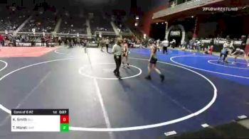 102 lbs Consi Of 8 #2 - Kade Smith, Billings WC vs Trenton Moret, Chatfield WC