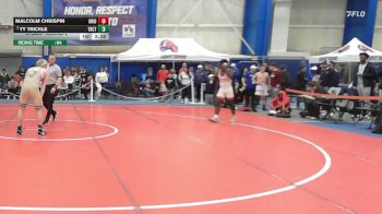 141 lbs Champ. Round 2 - Ty Trickle, Trinity (ct) vs Malcolm Chrispin, Bridgewater State