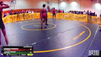 145 lbs Quarterfinal - Andrew Barbosa, Palm Desert vs Junior Mahan, West Valley