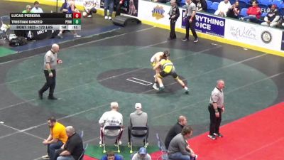 172 lbs Consi Of 16 #2 - Lucas Pereira, Seneca Valley vs Tristian Dinzeo, Penn Trafford