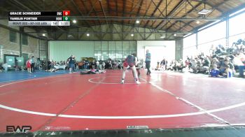 97-102 lbs Rr Rnd 3 - Gracie Schneider, Brushy Wrestling Club vs Yanelis Fortier, Honey Badgers Wrestling Club