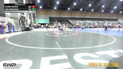 100 lbs Round Of 16 - Jalissa Ortega, Unaffiliated vs Aria Pennywell, Driller Wrestling Club