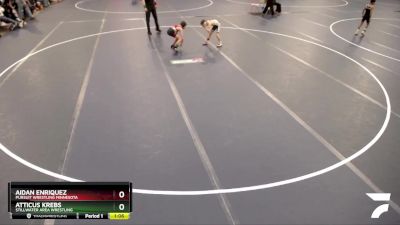 58 lbs Cons. Round 4 - Aidan Enriquez, Pursuit Wrestling Minnesota vs Atticus Krebs, Stillwater Area Wrestling