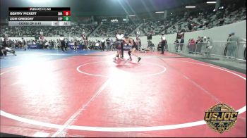 100 lbs Consi Of 8 #1 - Gentry Pickett, Shelton Wrestling Academy vs Zoie Gregory, Tulsa Blue T Panthers